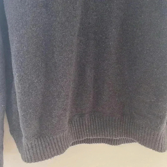 [XL]RW&CO Cotton  Wool Blend Men Dark Gray Pull Over Sweater - Picture 3 of 8